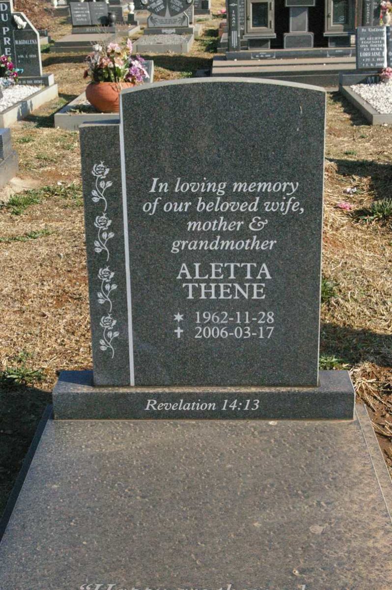 ? Aletta Thene 1962-2006