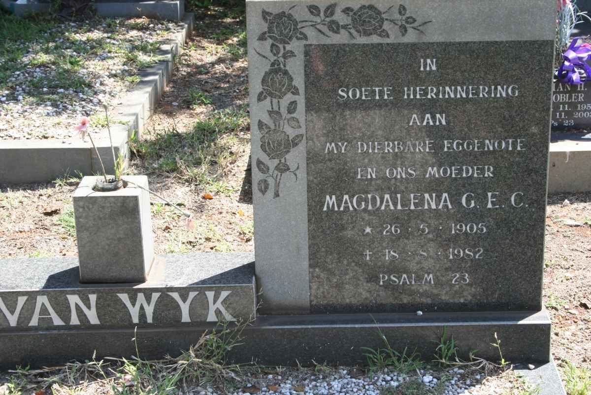 WYK Magdalena G.E.C., van 1905-1982