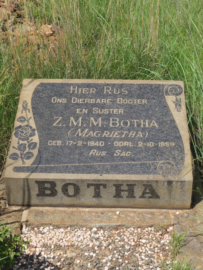 BOTHA Z.M.M. 1940-1959