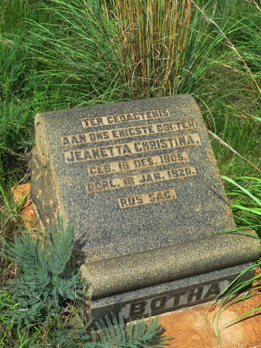 BOTHA Jeanetta Christina 1905-1920