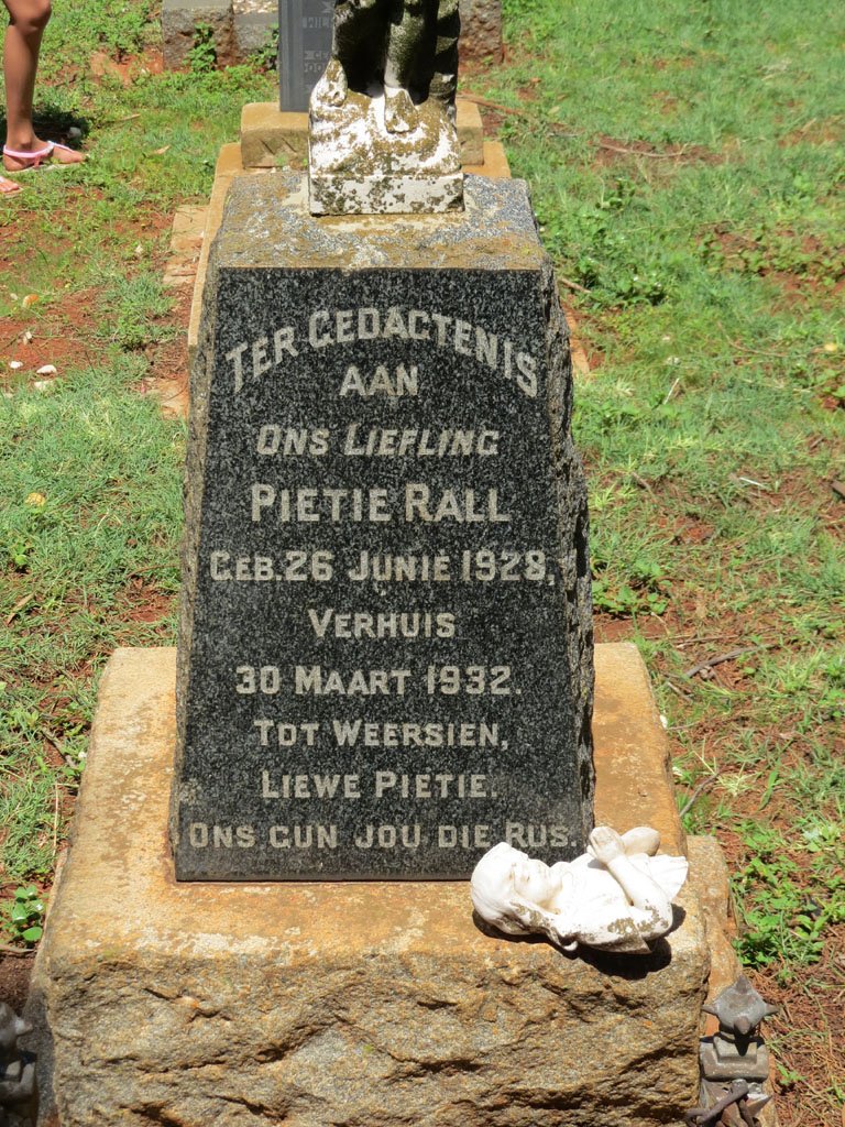 RALL Pietie 1928-1932