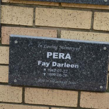 PERA Fay Darleen 1942-1999