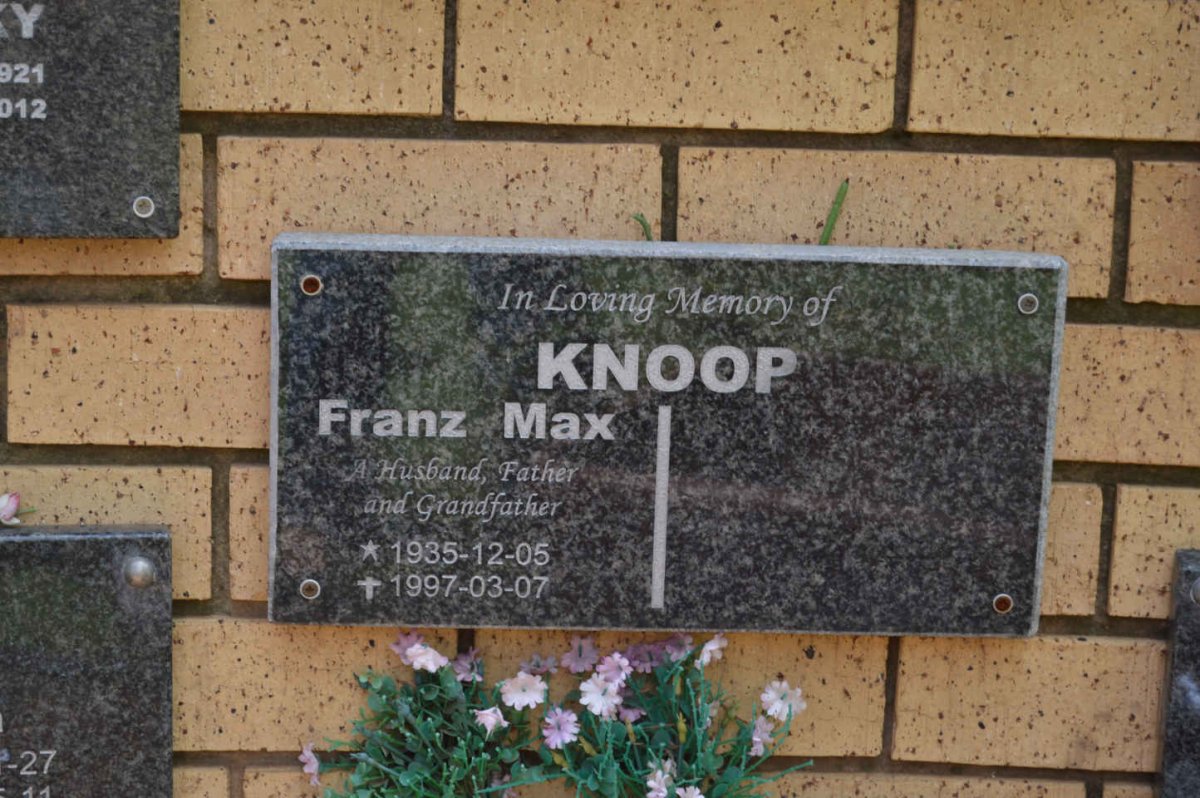 KNOOP Franz Max 1935-1997