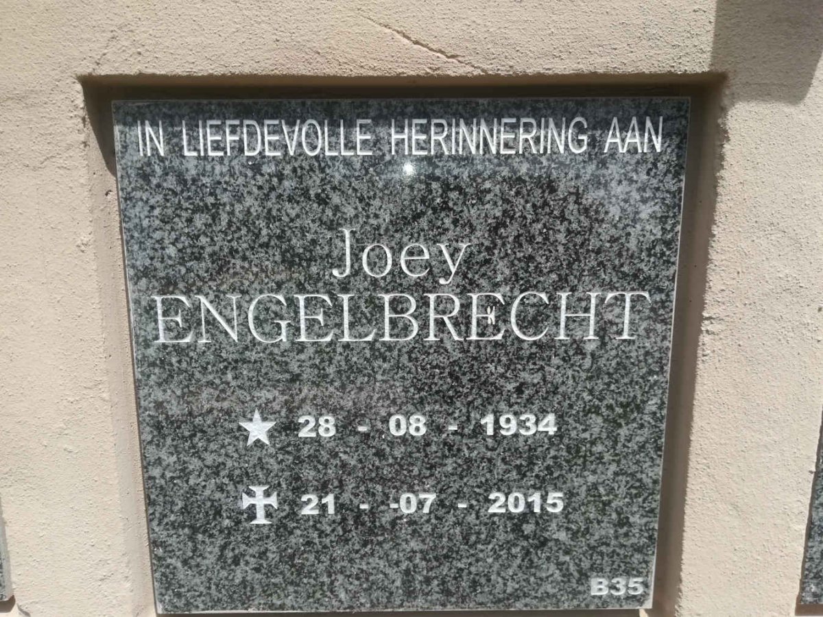 ENGELBRECHT Joey 1934-2015