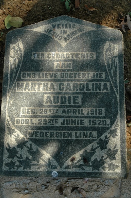 AUDIE Martha Carolina 1918-1920