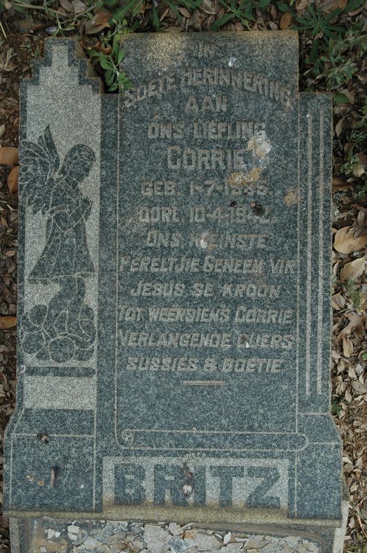 BRITZ Corrie 1935-1942