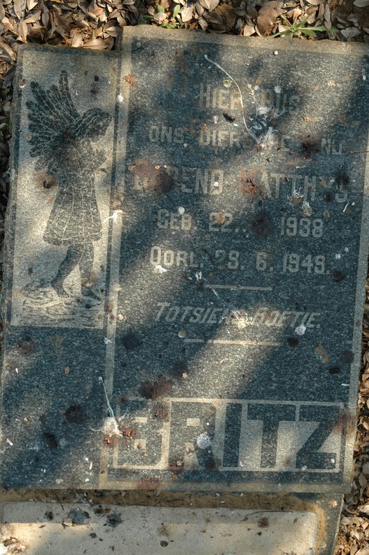 BRITZ Barend Matthys 1938-1949