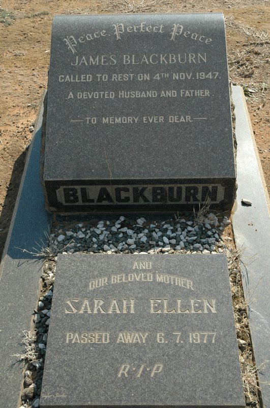 BLACKBURN James  -1947 &amp; Sarah Ellen  -1977