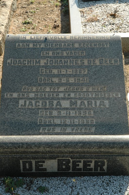 BEER Joachim Johannes, de 1887-1941 &amp; Jacoba Maria 189?-198?