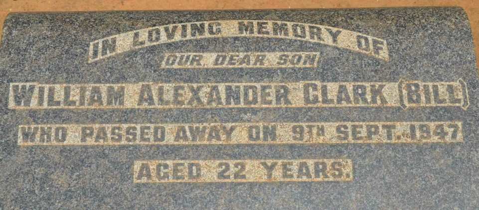 CLARK William Alexander -1947