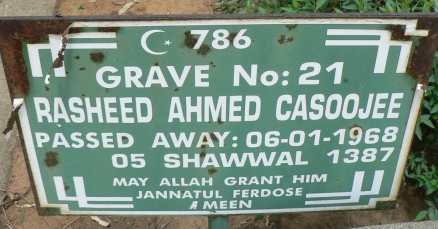 CASOOJEE Rasheed Ahmed -1968