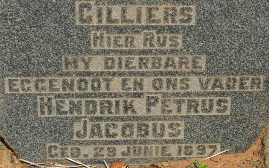 CILLIERS Hendrik Petrus Jacobus 1897-?