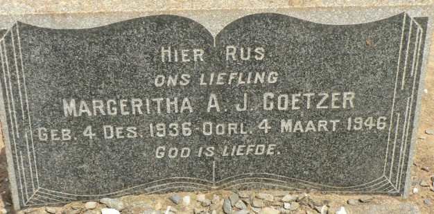 COETZER Margeritha A.J. 1936-1946