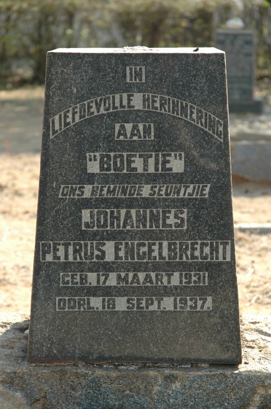 ENGELBRECHT Johannes Petrus 1931-1937
