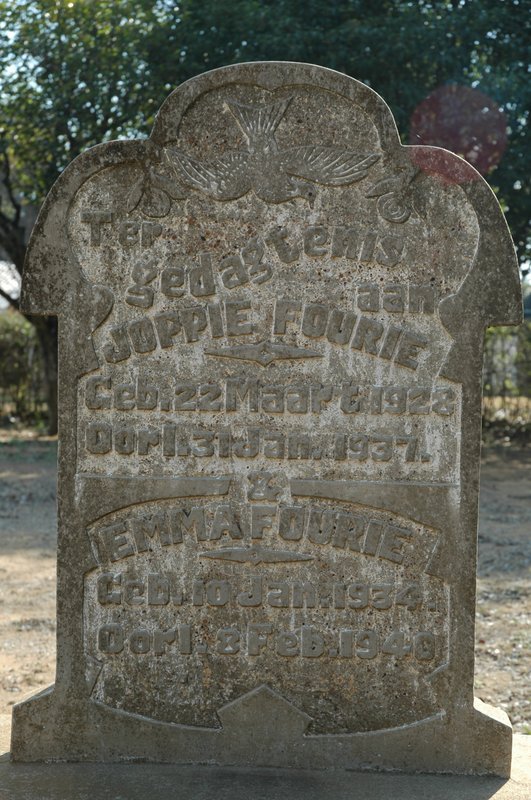 FOURIE Joppie 1928-1937