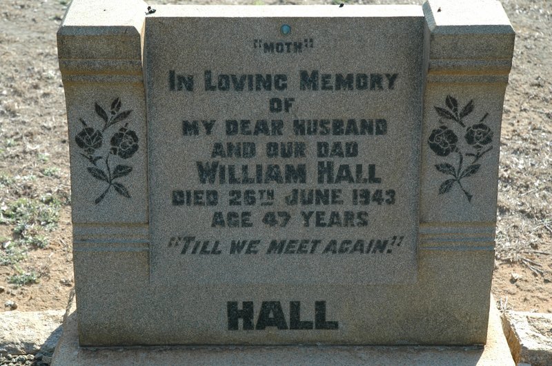 HALL William  -1943