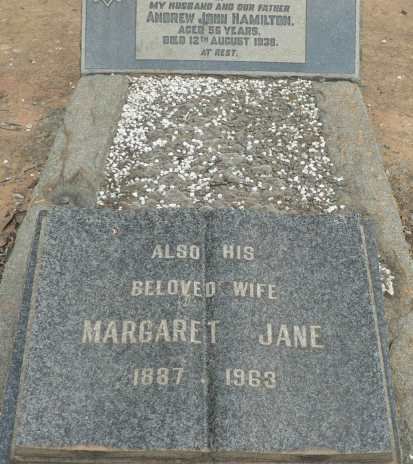 HAMILTON Andrew John -1938 &amp; Margaret Jane 1887-1963