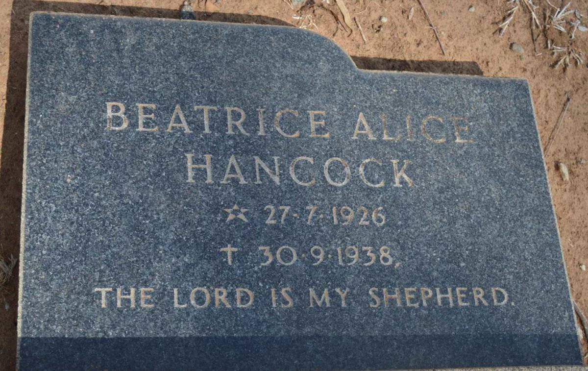 HANCOCK Beatrice Alice 1926-1938