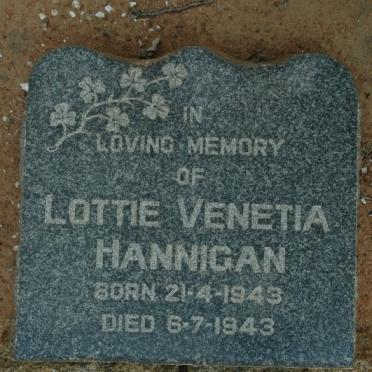 HANNIGAN Lottie Venetia 1943-1943