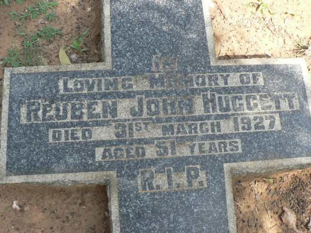 HUGGETT Reuben John -1927