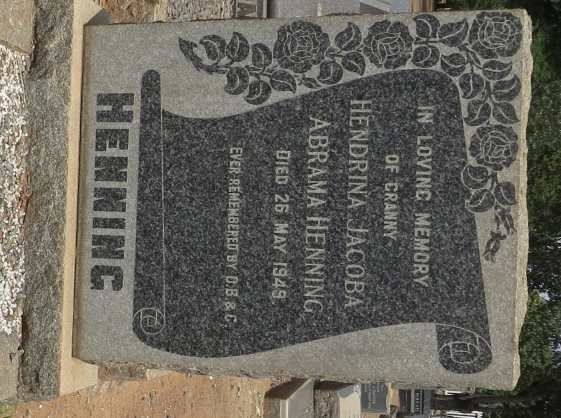 HENNING Hendrina Jacoba Abrama -1949