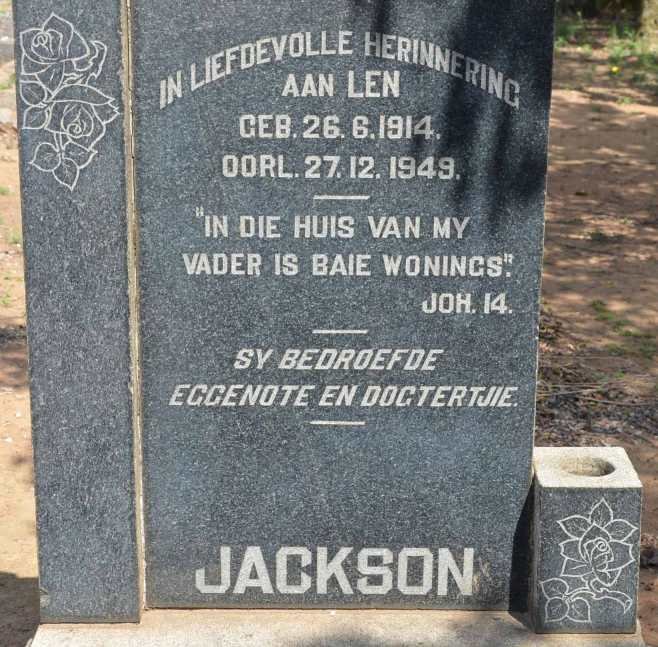 JACKSON Len 1914-1949