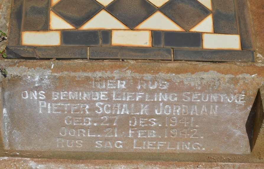 JORDAAN Pieter Schalk 1941-1942