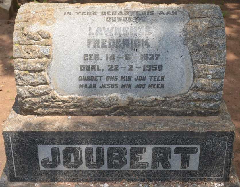 JOUBERT Lawrence Frederick 1927-1950