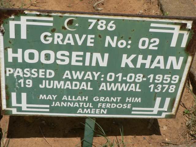 KHAN Hoosein -1959