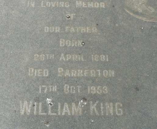 KING William 1881-1953