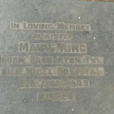 KING Mavis -1945