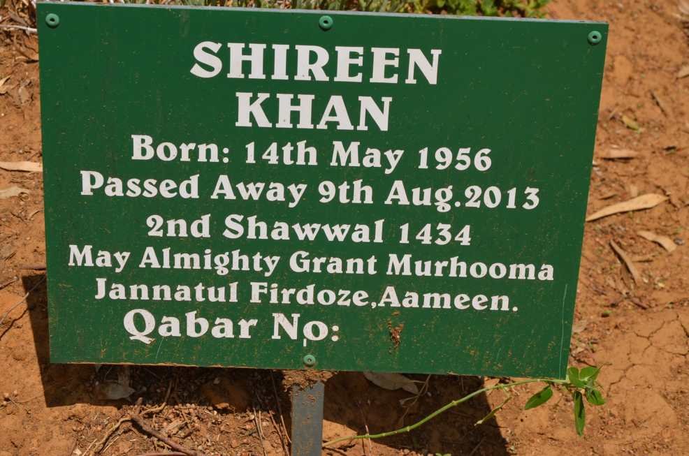 KHAN Shireen -1956