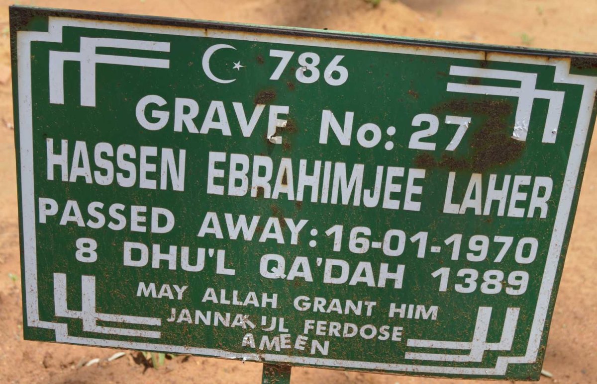 LAHER Hassen Ebrahimjee -1970