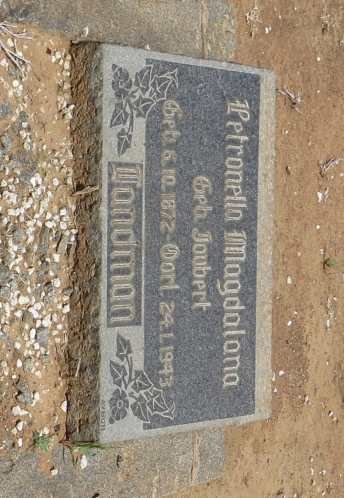 LANDMAN Petronella Magdalena nee JOUBERT 1872-1943
