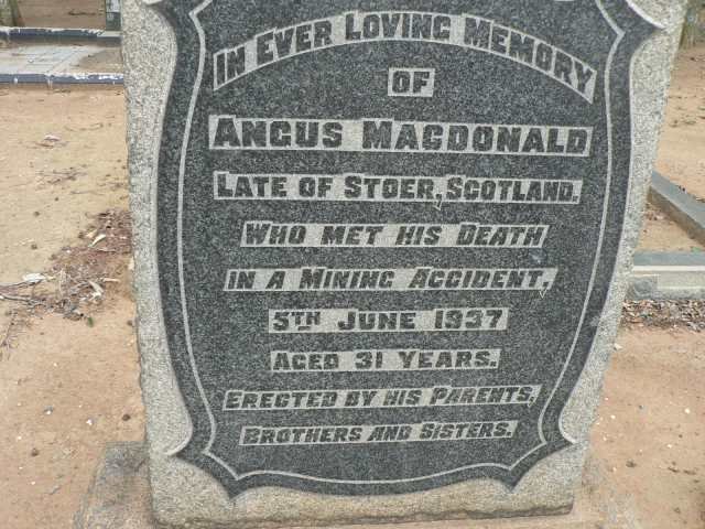 MacDONALD Angus -1937