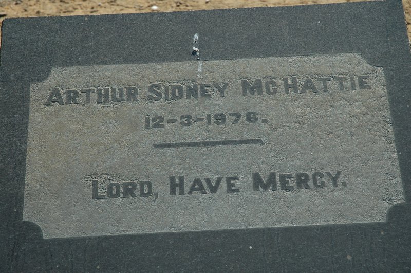 McHATTIE Arthur Sidney  -1976