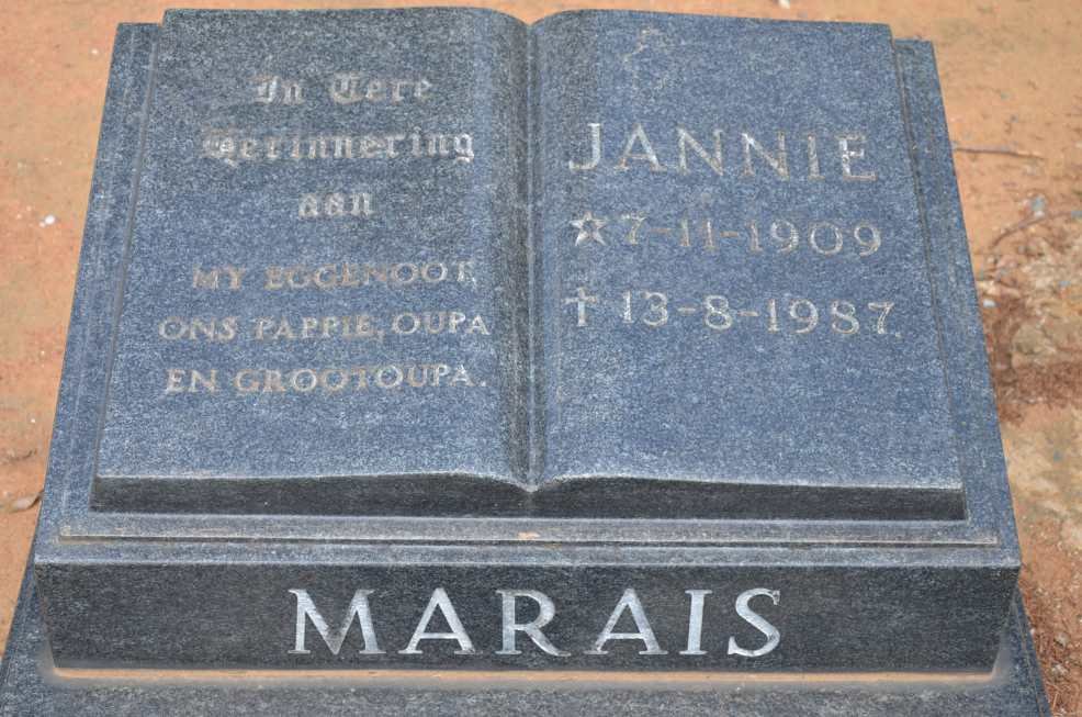 MARAIS Jannie 1909-1987