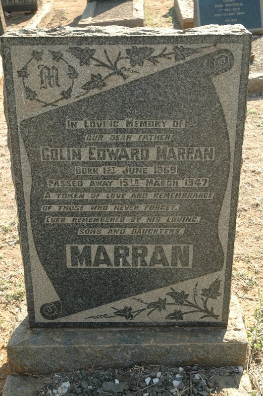 MARRAN Colin Edward 1869-1947