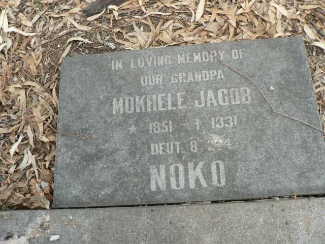 NOKO Mokhele Jacob 1851-1931