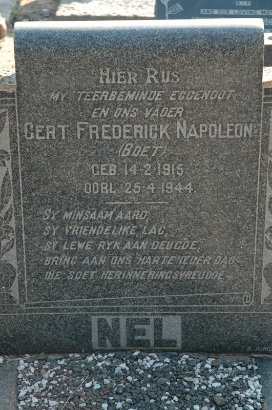 NEL Gert Frederick Napoleon  1915-1944