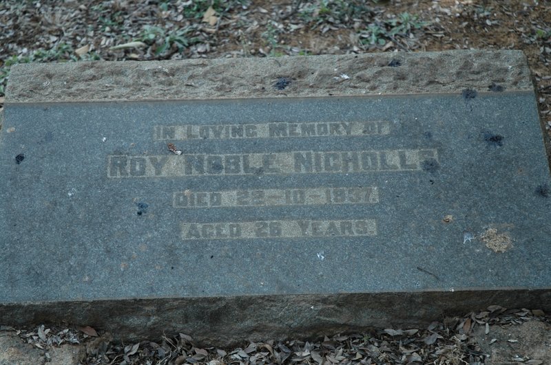 NICHOLLS Roy Nobel   -1937 