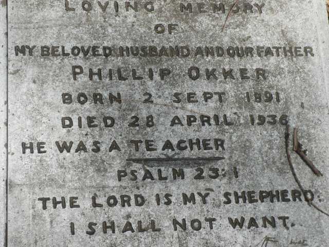 OKKER Phillip 1891-1936