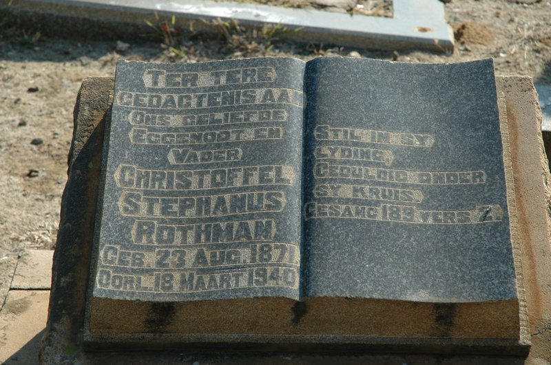 ROTHMAN Christoffel Stephanus 1871-1940