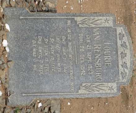 RENSBURG Lourie, van 1923-1942