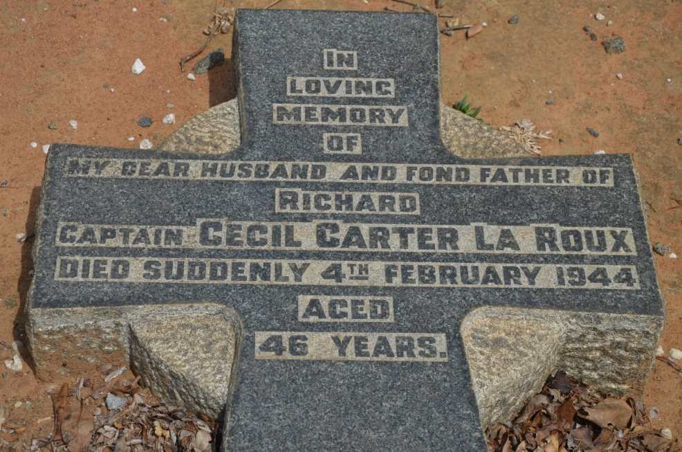 ROUX Cecil Carter, la -1944