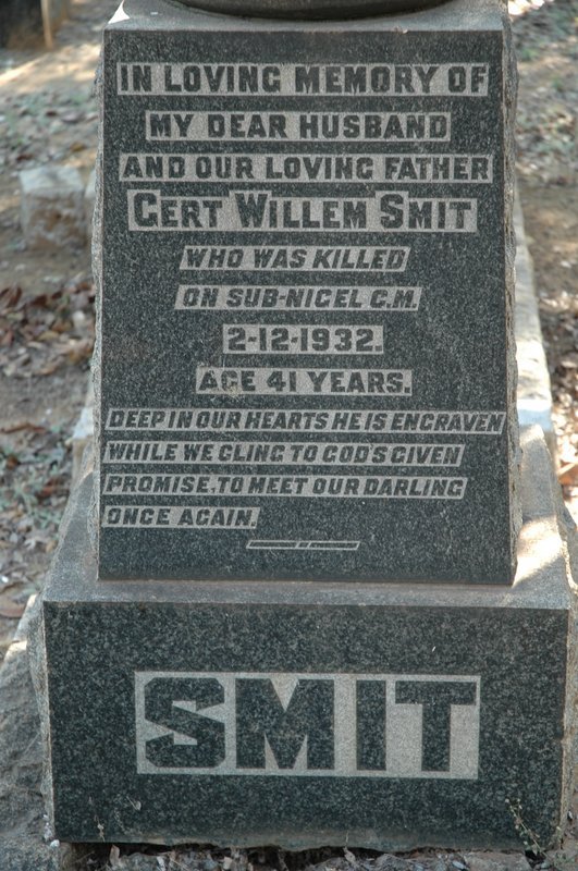 SMIT Gert Willem  -1932 