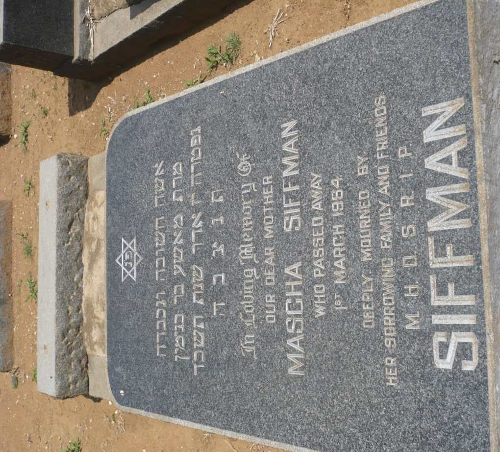 SIFFMAN Mascha -1964