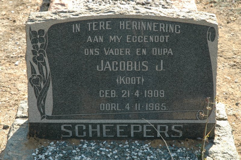 SCHEEPERS Jacobus J. 1909-1965