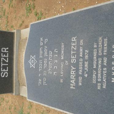 SETZER Harry -1972