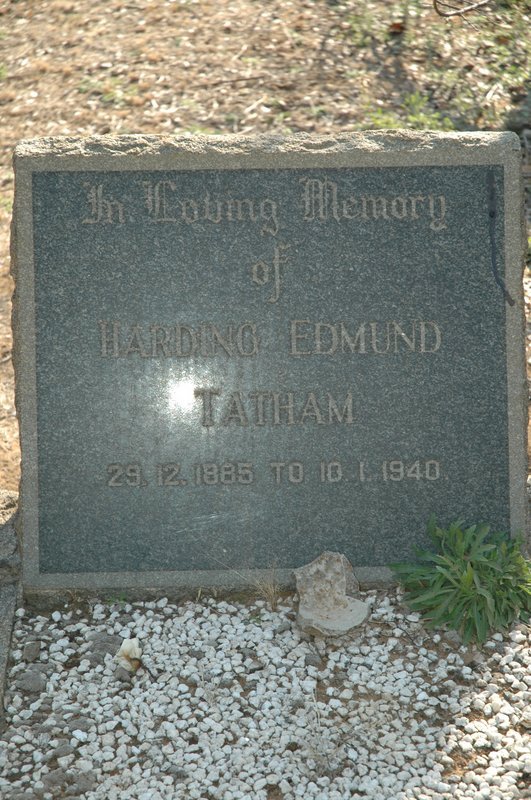 TATHAM Harding Edmund 1885-1940